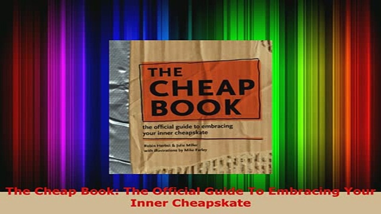 Download  The Cheap Book The Official Guide To Embracing Your Inner Cheapskate Download Full Ebook