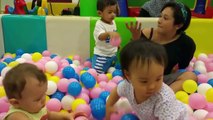 Cute Babies Playing and Fighting with Balls - Very Funny Video for Kids