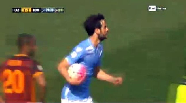 Marco Parolo Goal Lazio 1 - 2 AS Roma Serie A 3-4-2016