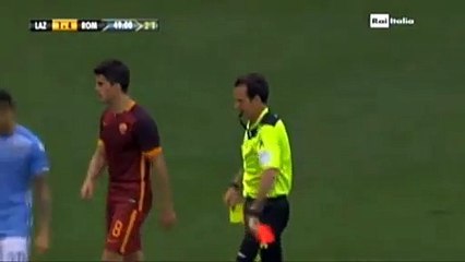 Wesley Hoedt Horror Foul RED CARD - Lazio 1-4 Roma Serie A