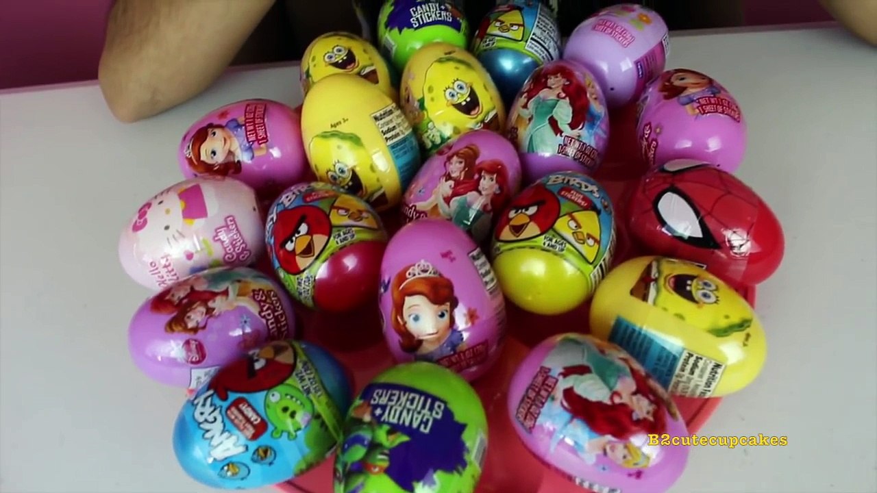 Mega Play Doh Surprise Eggs Toys Frozen Spongebob LPS MLP Barbie Cars Shopkins Hello Kitty