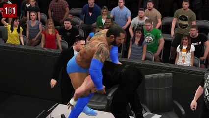 Annihilating Announce Table Attacks  WWE 2K15 Top 10