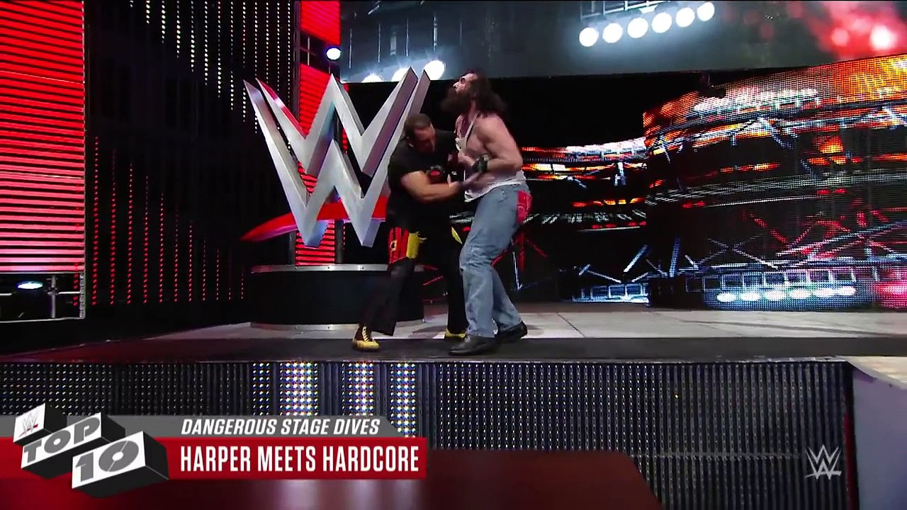 Dangerous Stage Dives  WWE Top 10