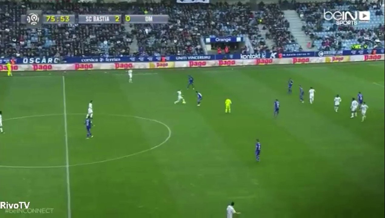 Michy Batshuayi Goal - 2-1 SC Bastia vs Marseille