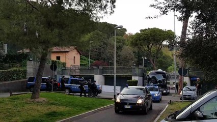 IL PULLMAN DELLA LAZIO VERSO FORMELLO - LLSN - 3 APRILE 2016