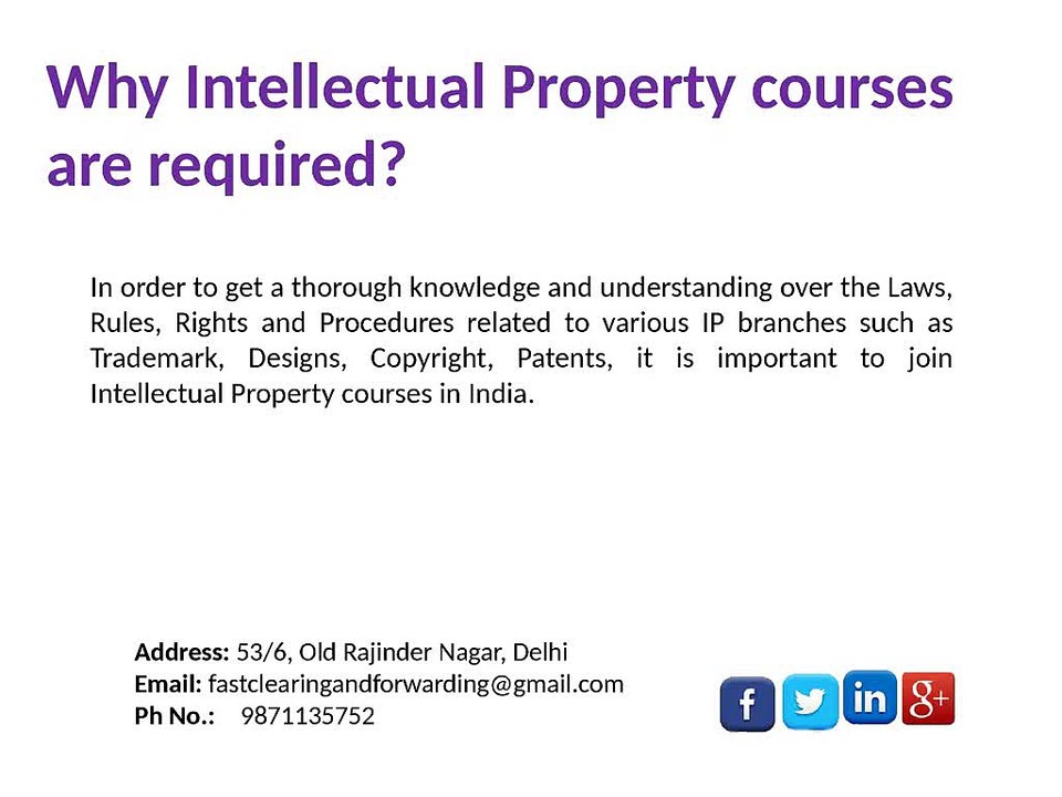 Best institute for Intellectual Property courses in Delhi