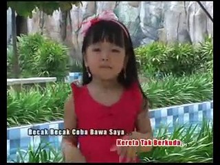 Becak Becak Tolong Bawa Saya Dangdut Koplo Anak Anak Youtube