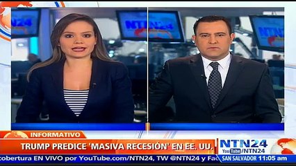 Donald Trump predice que la economía de EE.UU. va en camino a una “masiva recesión”