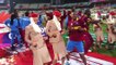 Emirates Airline hosts are dancing with Dwayne Bravo Stewardesses dance with Dwayne Bravo World T20 2016