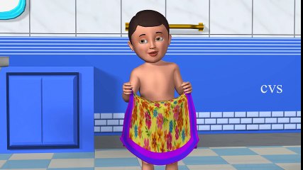 3D Animation After A Bath Nursery rhymes  for childrens  with lyrics