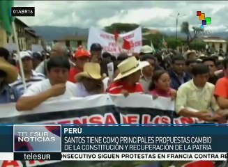 Perú: candidato Gregorio Santos hace propuestas desde la cárcel