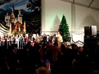 Balloon blowing contest at Alpine Village Oktoberfest