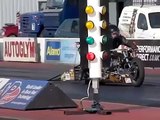 AMAZING Top Fuel Drag Bike Crash at Santa Pod Raceway