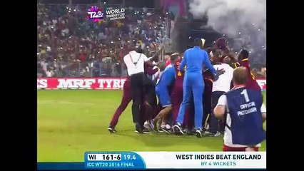 Braithe Four 4 Sixes Last over against England vs West Indies, look how they are enjoing
