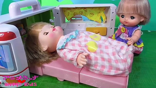 メルちゃん ぽぽちゃん 救急車 おいしゃさん ごっこ おままごと おもちゃ アニメ animekids アニメきっず animatoin Baby Doll Mellchan Toy