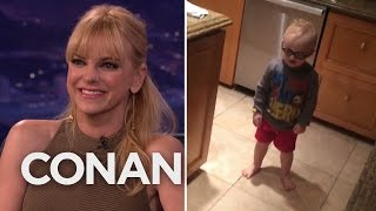 Anna Faris Is Giving Her Son Acting Lessons - CONAN on TBS