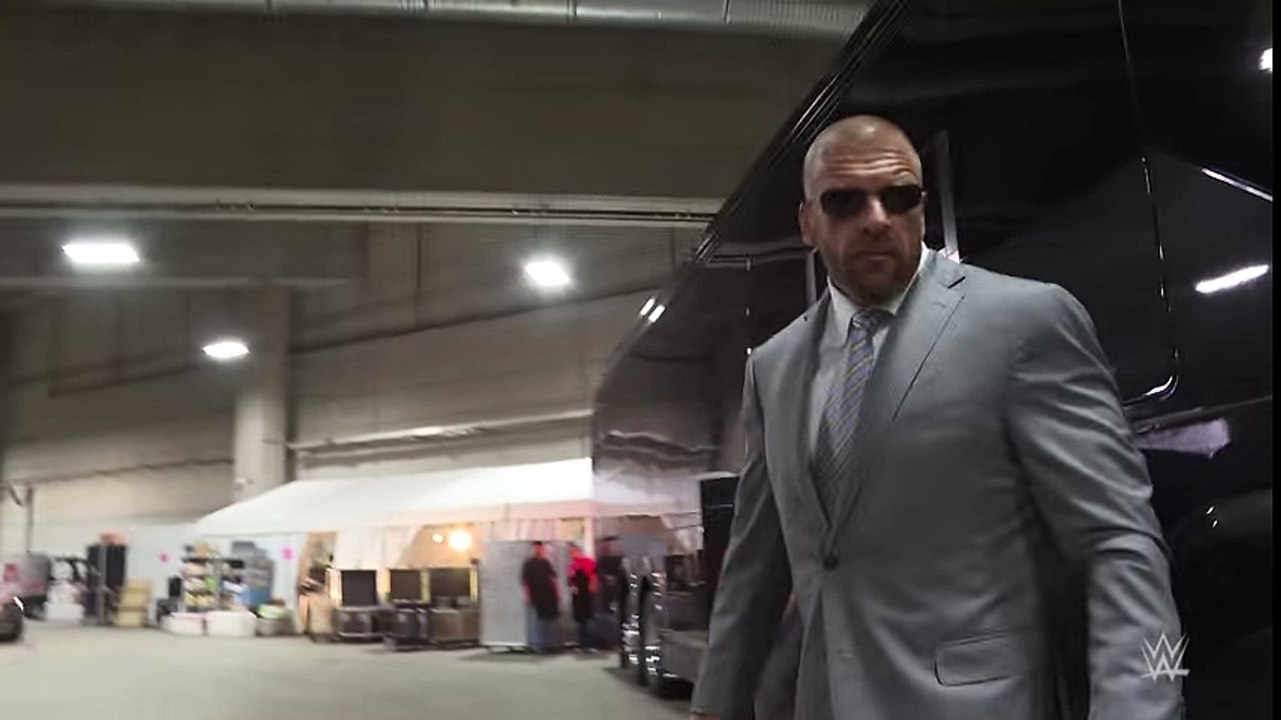 Triple H is ready for Roman Reigns as he arrives for WrestleMania 32