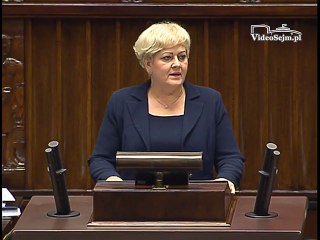 Poseł Małgorzata Pępek - Wystąpienie z dnia 31 marca 2016 roku.