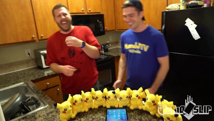 Can 10 Pikachu Plushies Protect an iPad Air from a 100 FT Drop? - GizmoSlip