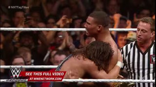 American Alpha celebrates after winning the NXT Tag Team Titles- NXT TakeOver- Dallas