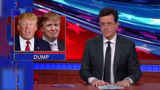 Colbert moderates a Trump vs. Trump debate