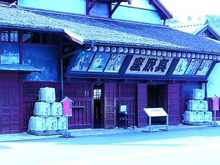Kabuki theater building at Meiji Mura
