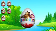 Kinder Surprise toys Masha and the bear! Маша и медведь киндер сюрп�