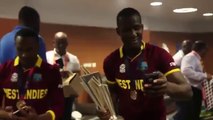 West Indies Dressing Room Celebrations After Winning World T20