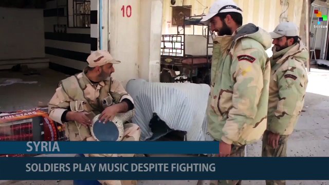 Syrian Soldiers Show High Moral in Palmyra