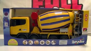 Dump Truck Toy Working Review For Kids-Amazing Video Of Bruder Scania R-series Cement Mixercemem