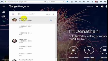Make daily calls from PC to Phone for free with Hangout