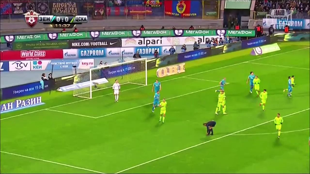 FC Zenit Saint Petersburg - PFC CSKA Moscow 2-0 (on April 3, 2016, the Championship of Russia)