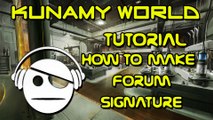 How to do a Forum Signature Tutorial