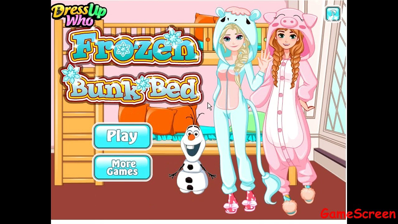 Frozen Sisters, Elsa and Anna, came up with this crazy idea of having a bunk bed