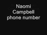 Naomi Campbell Phone Number 2016