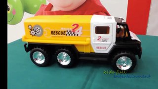 Tank Truck Review-Rescue Tank Truck To Play For Kids -Children Toys