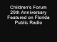 Children's Forum Featured on Florida Public Radio