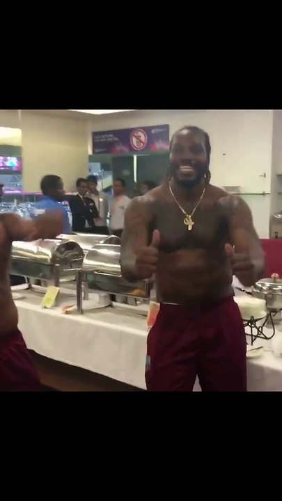 West indies are Celebrating their Semi Final Victory - WI Vs India T20 2016