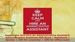 PDF  Keep Calm And Hire An Administrative Assistant Administrative Assistant Gift Book  PDF Online