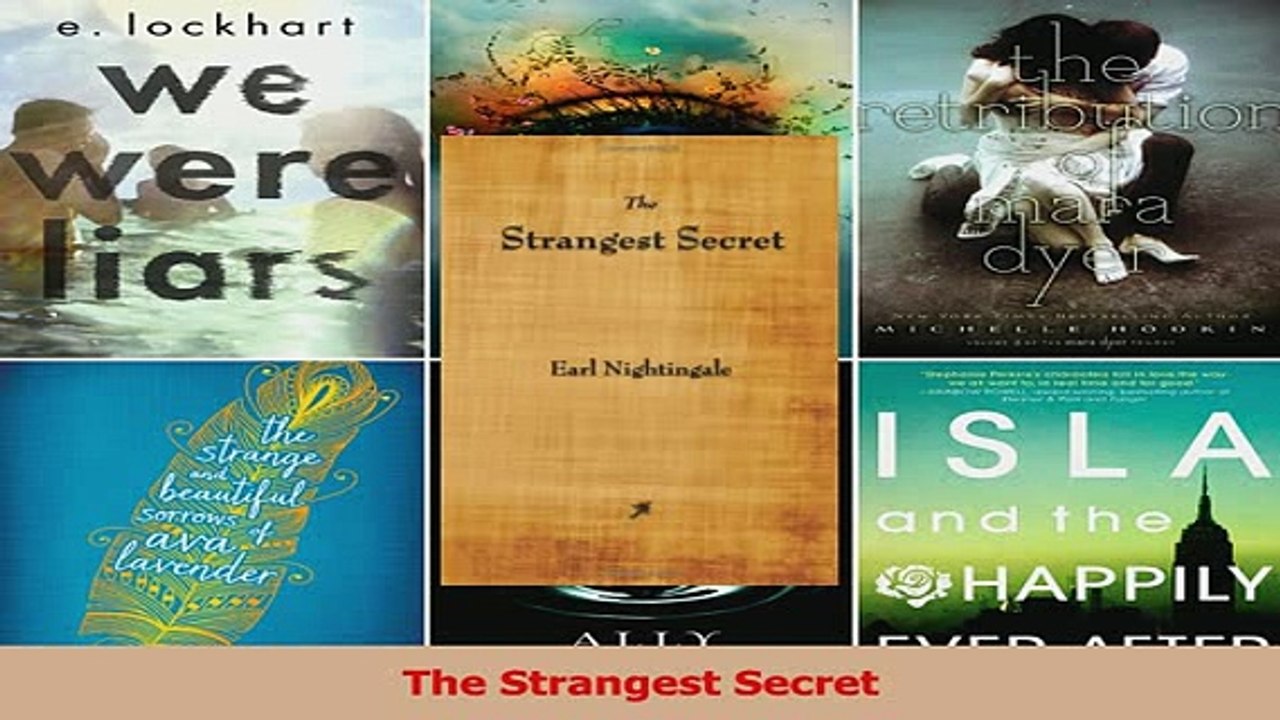 Read  The Strangest Secret Ebook Free
