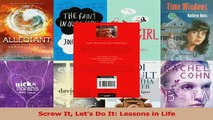 Read  Screw It Lets Do It Lessons in Life Ebook Free