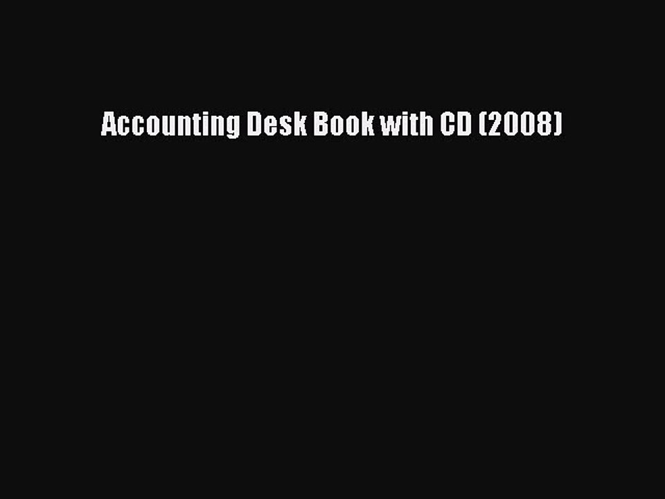 Download Accounting Desk Book with CD (2008) Ebook Online