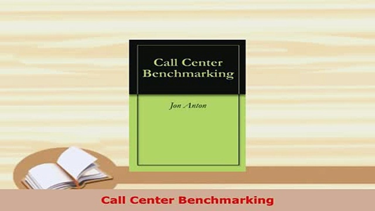 PDF  Call Center Benchmarking PDF Online
