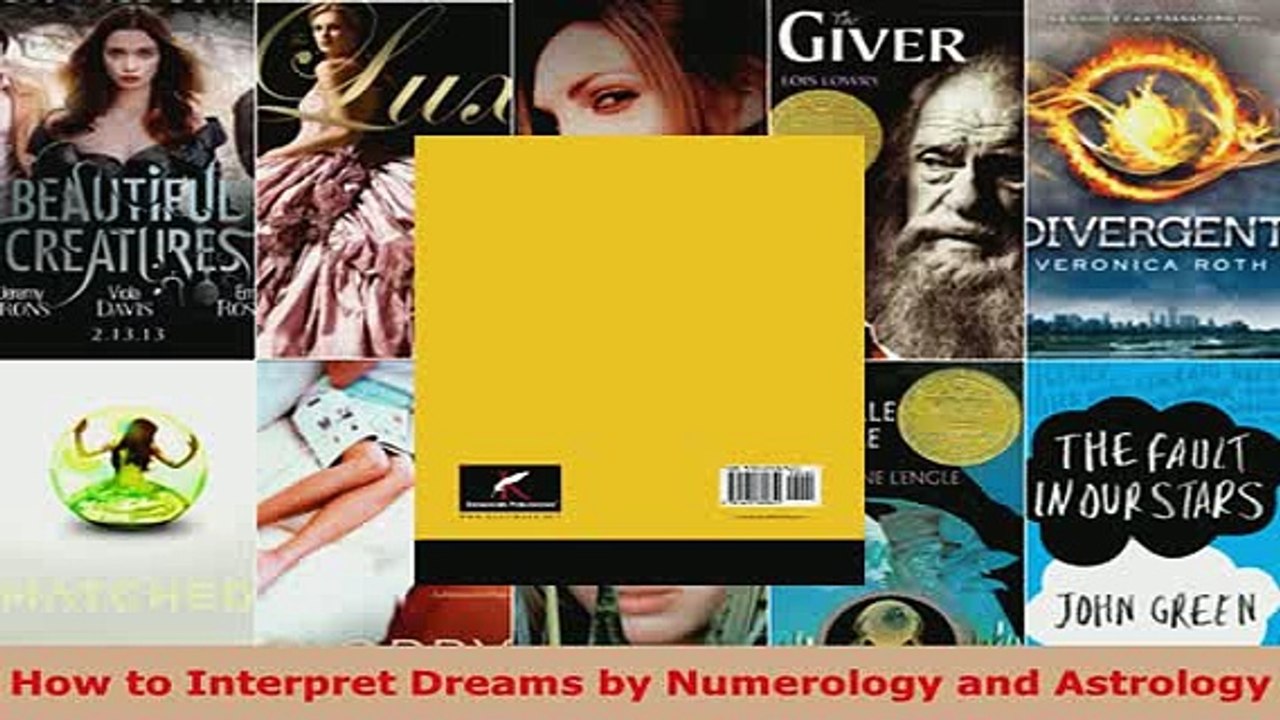 PDF  How to Interpret Dreams by Numerology and Astrology Read Full Ebook