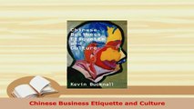 Download  Chinese Business Etiquette and Culture Download Online