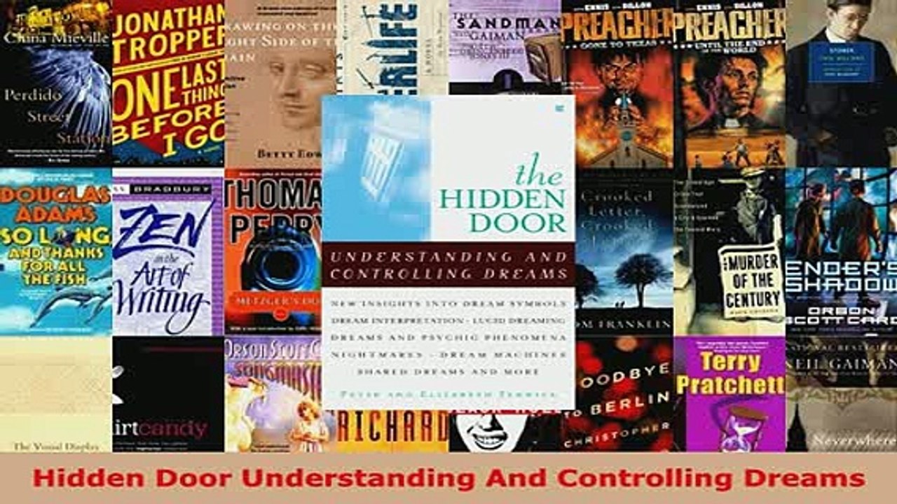 PDF  Hidden Door Understanding And Controlling Dreams Download Full Ebook