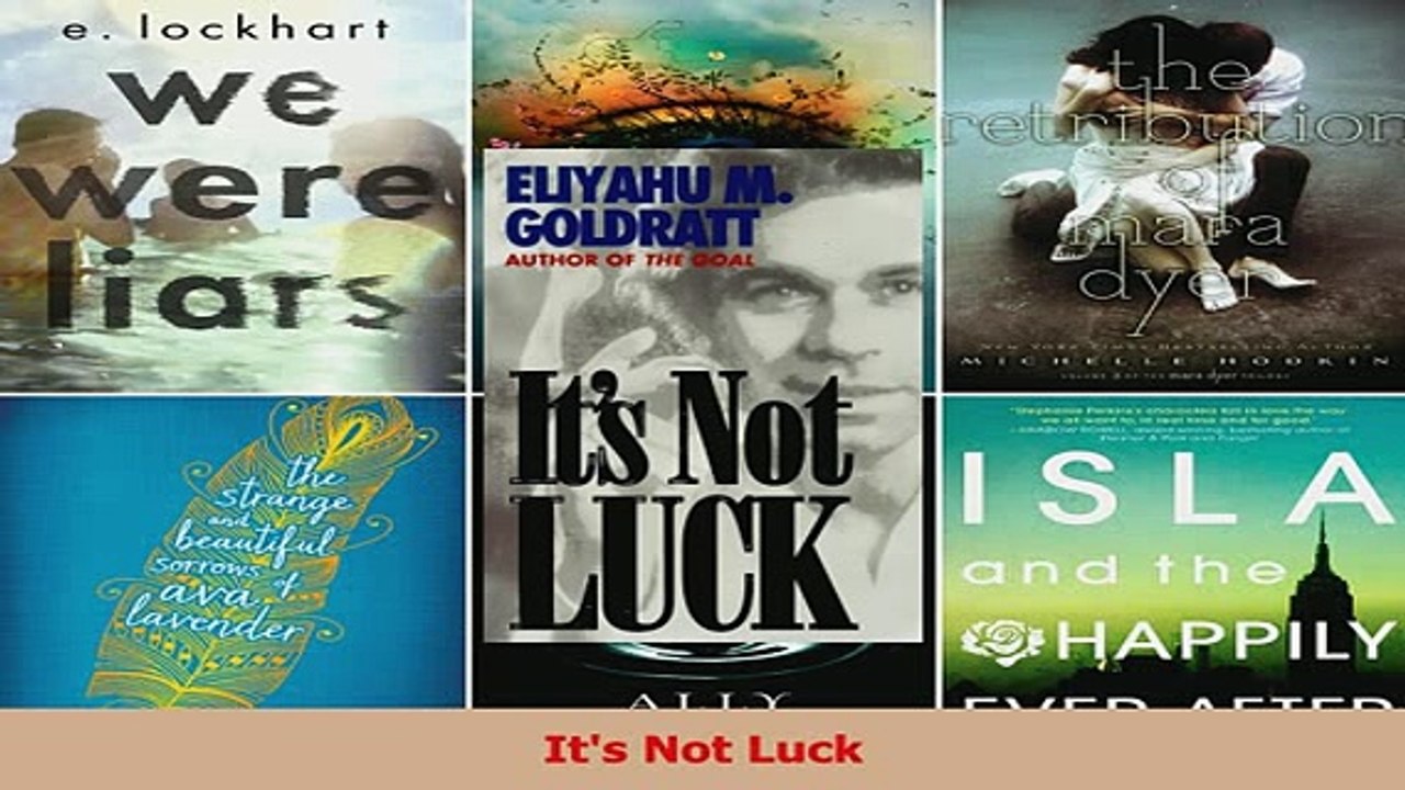 Read  Its Not Luck Ebook Free