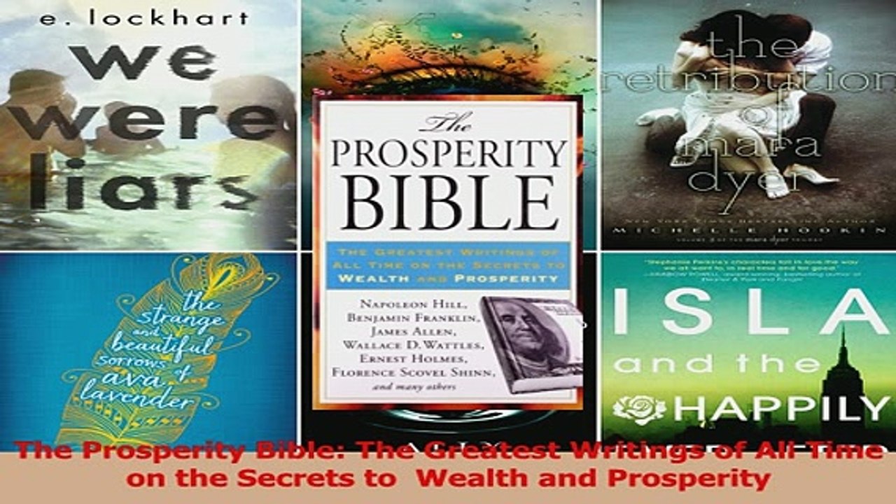 Read  The Prosperity Bible The Greatest Writings of All Time on the Secrets to  Wealth and Ebook Online