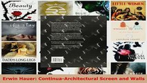 Download  Erwin Hauer ContinuaArchitectural Screen and Walls  EBook