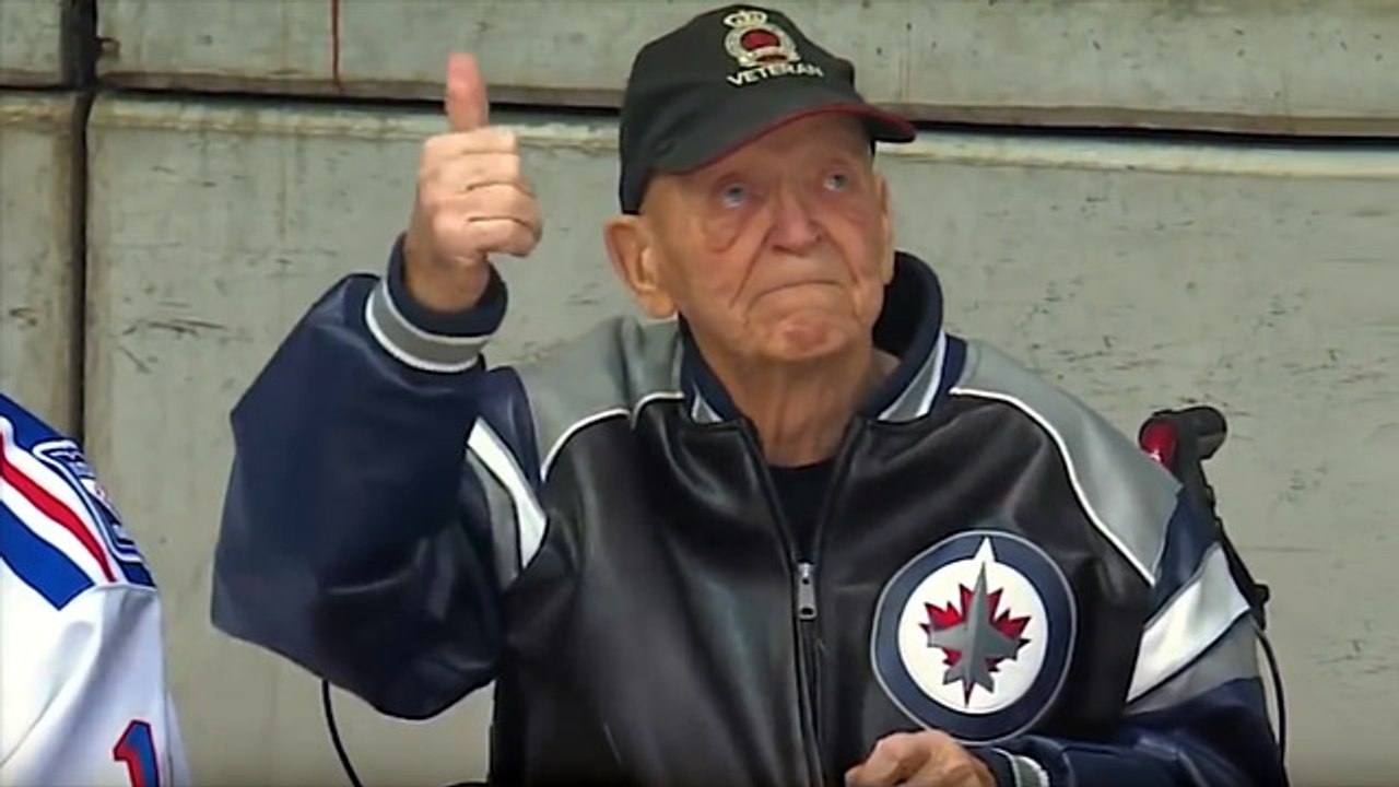 Emotional Scene Where Winnipeg Jets Honor Their No.1 Fan